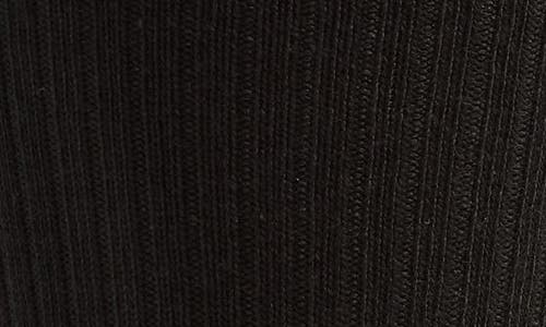 Nordstrom Modern Rib Crew Socks In Black