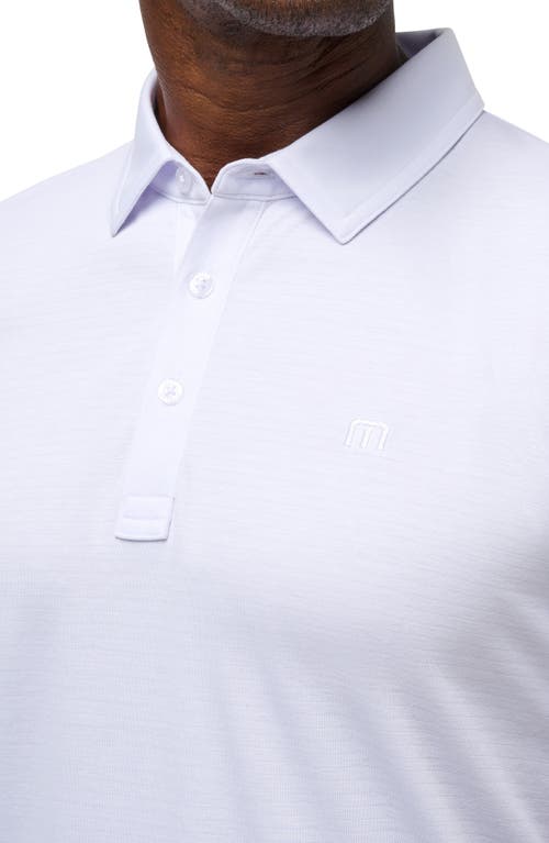 Shop Travismathew A Class Stripe Pima Cotton Blend Polo In White