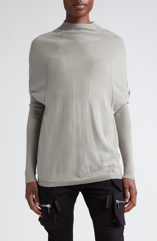 Rick Owens Crater Wool Sweater Pearl at Nordstrom,