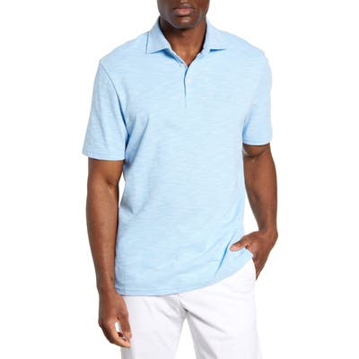 Johnnie-O Coffman Classic Fit Short Sleeve Pique Polo, Blue