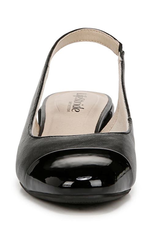 LIFESTRIDE LIFESTRIDE BECOMING CAP TOE SLINGBACK PUMP 