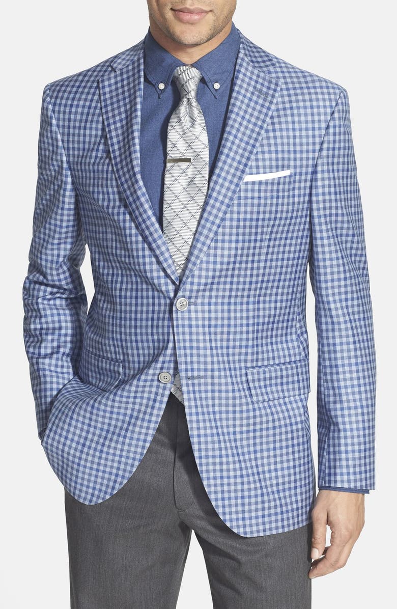 David Donahue 'Connor' Classic Fit Check Wool Sport Coat | Nordstrom