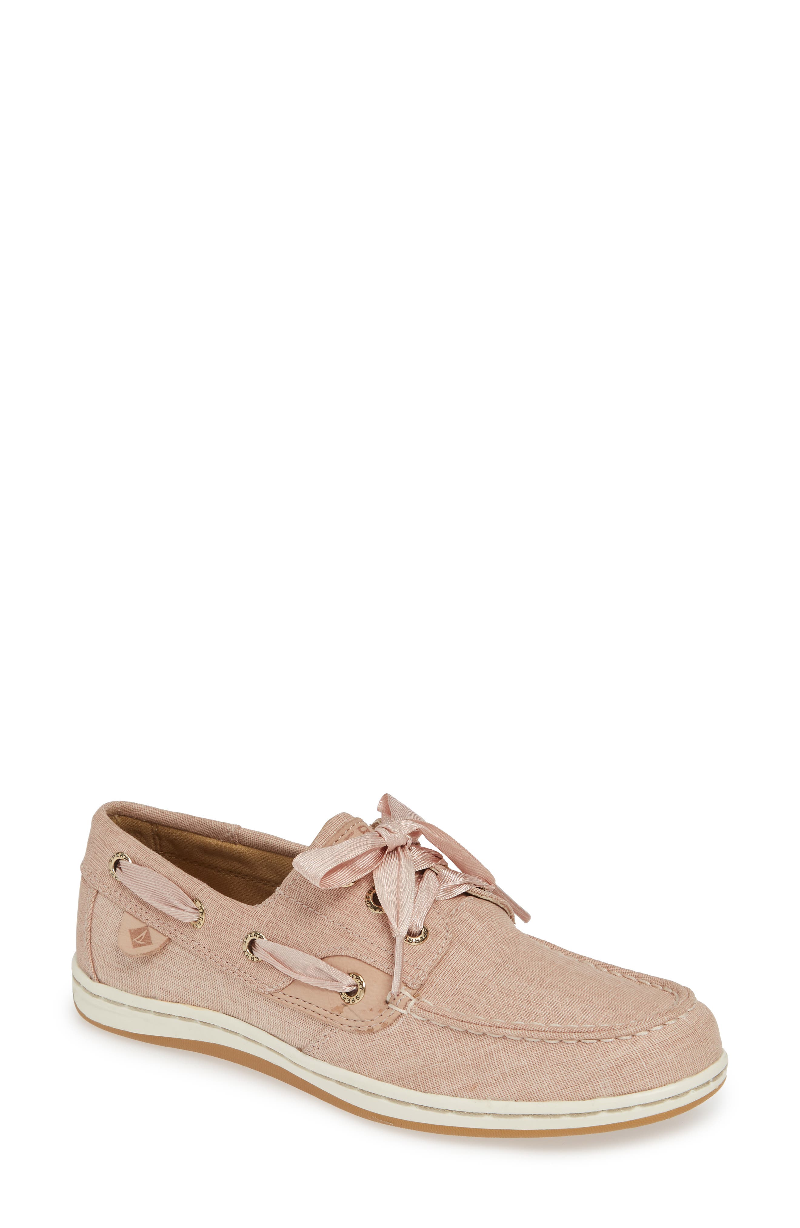 sperry songfish linen boat shoe