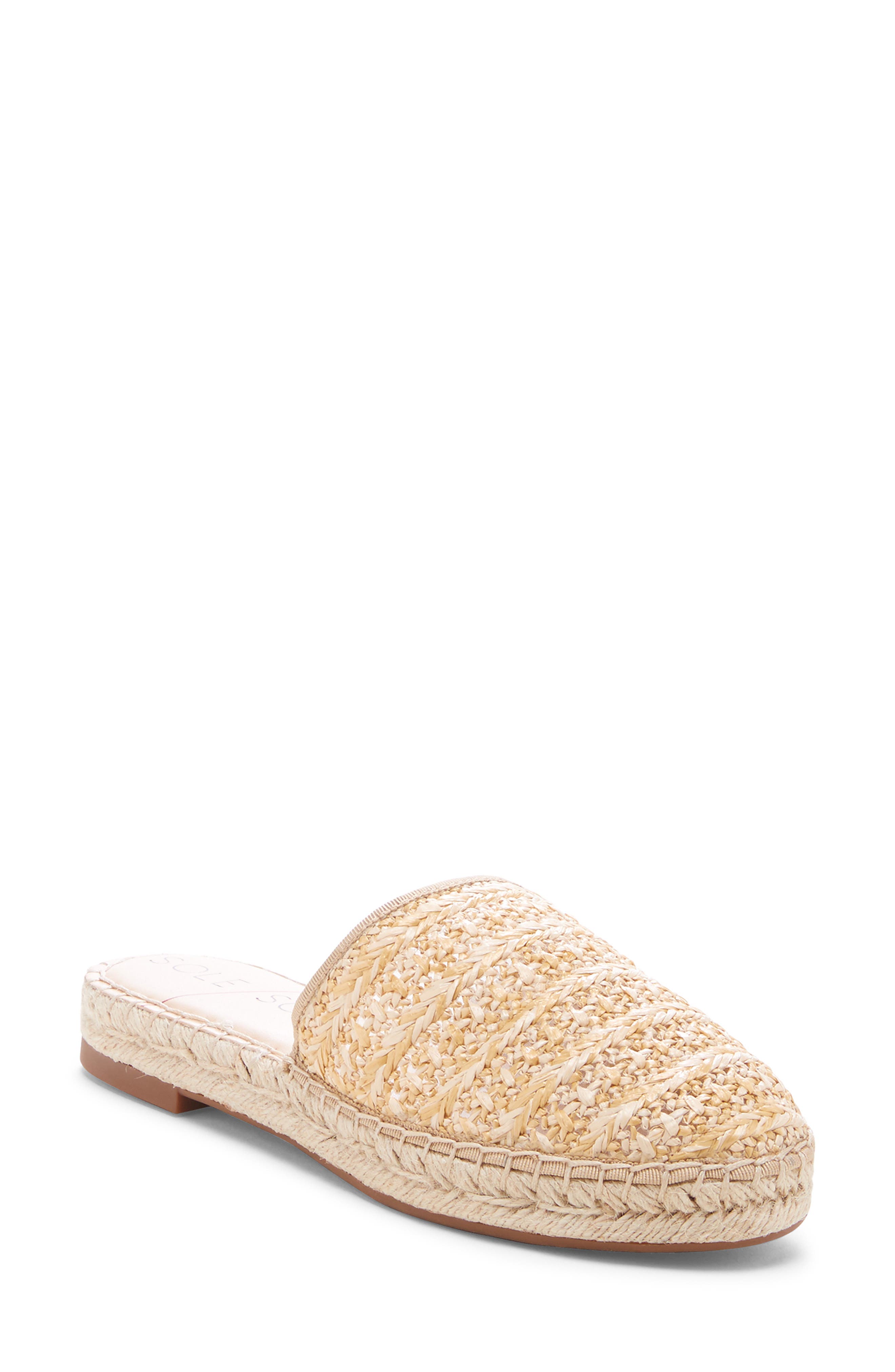Sole Society Sadelle Espadrille Mule- Beige