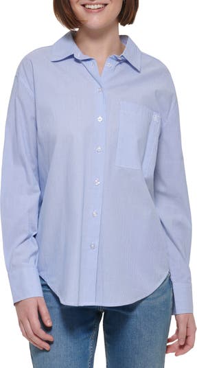 Calvin Klein Stripe Long Sleeve Button-Up Shirt | Nordstromrack