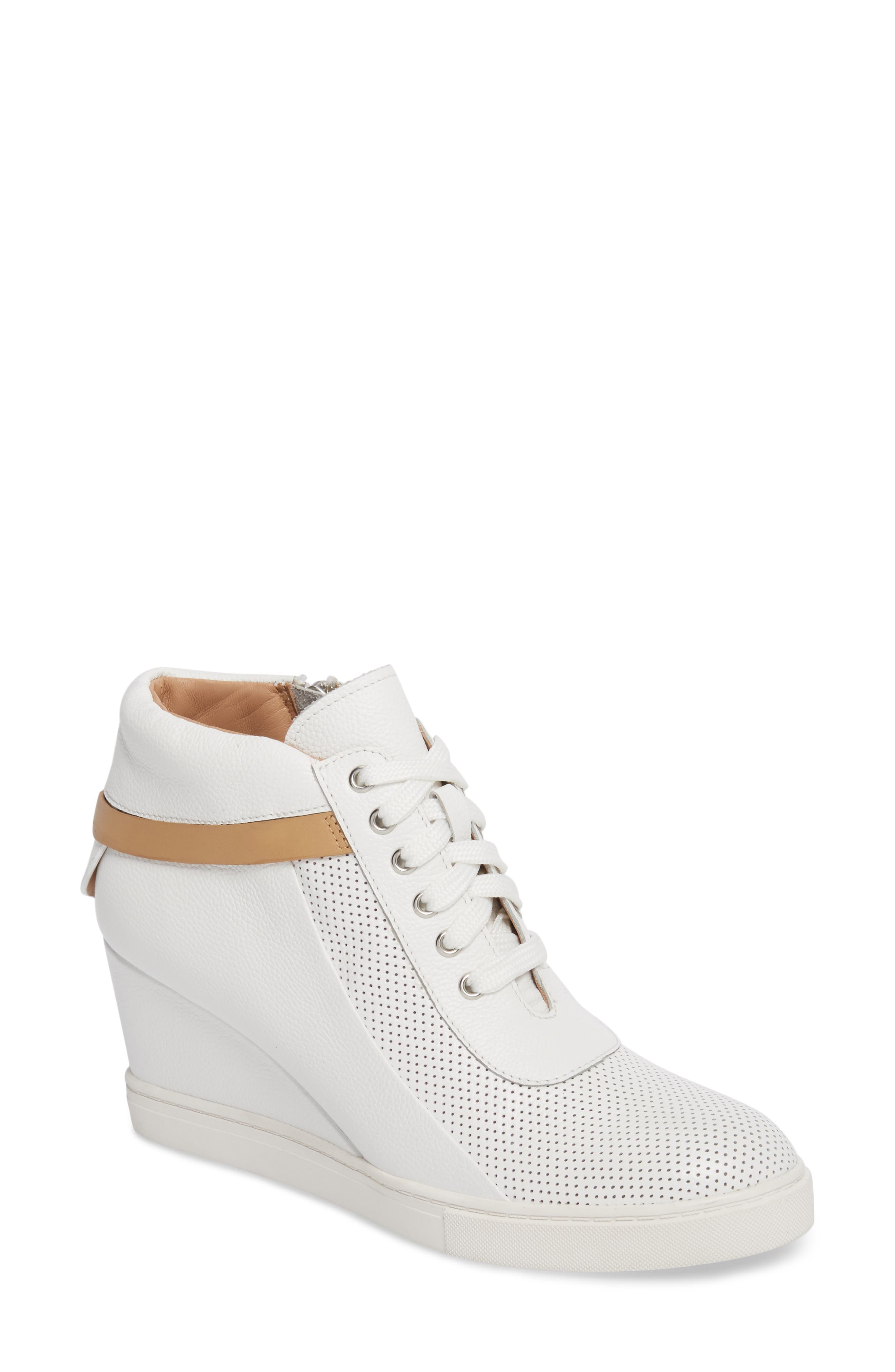 Linea Paolo Freja Wedge Sneaker- White