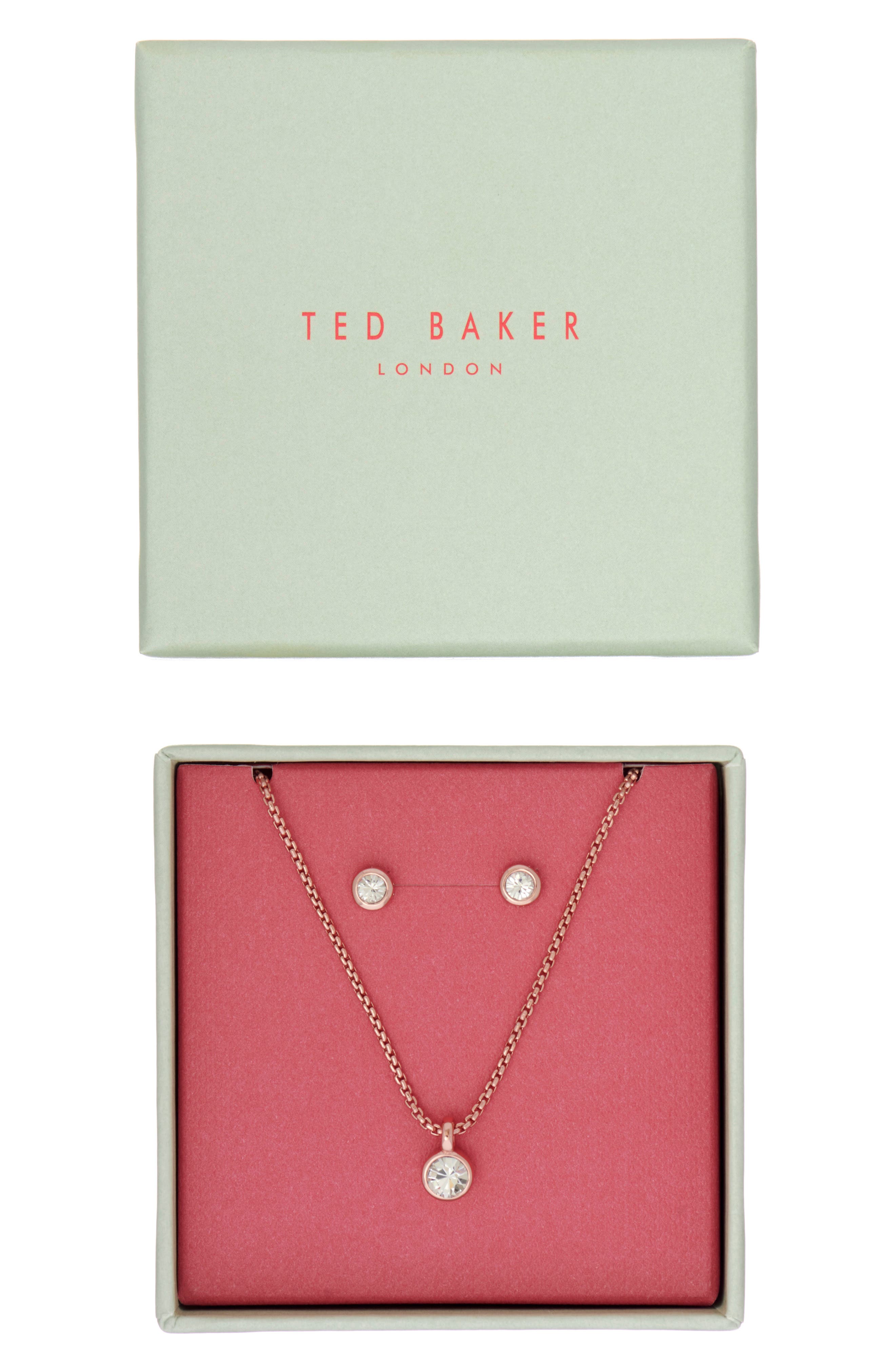 ted baker necklace and earring set