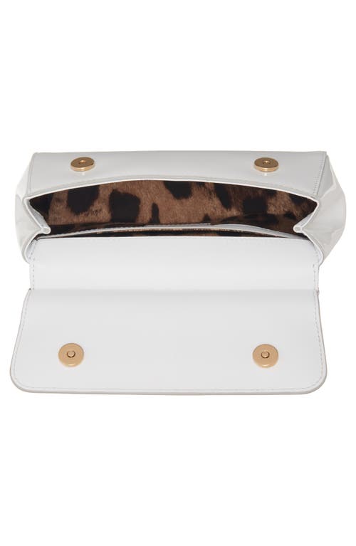 Shop Dolce & Gabbana Dolce&gabbana Sicily East/west Leather Satchel With Scarf In Hnzpw Bianco