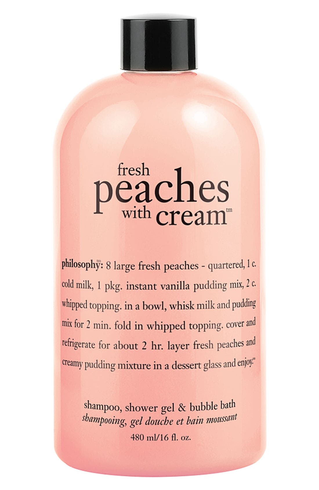 philosophy 'fresh peaches with cream' shampoo, shower gel & bubble bath