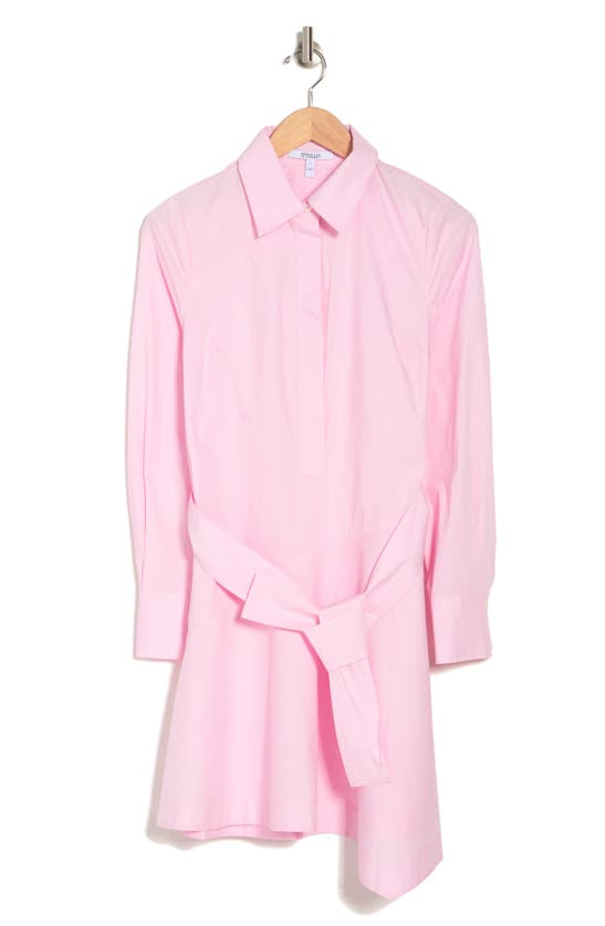 Derek Lam 10 Crosby Floral Shirt Dress In Pink