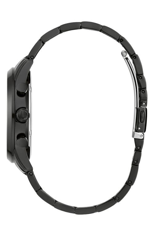 Bulova Stainless Steel Chronograph Quartz Bracelet Watch, 42mm In Black