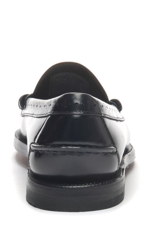 Shop Sebago Dan Perforation Penny Loafer In Black