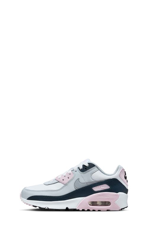 Nike Air Max 90 Sneaker In White/pink/navy