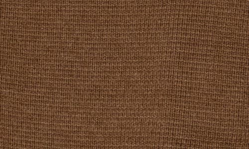 Bruno Magli Crewneck Merino Wool Cardigan In Vicuna