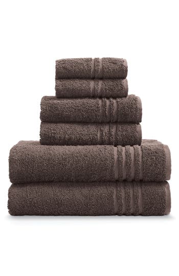 Ella Jayne Home Ella Jayne Face-hand-body 6-piece Towel Set In Brown