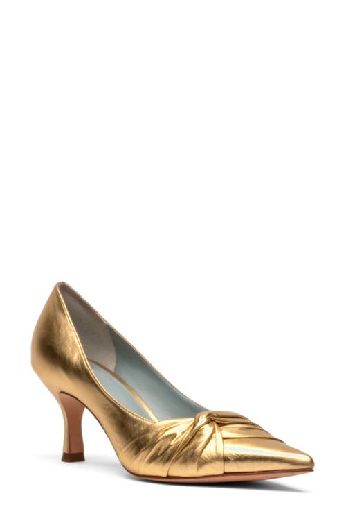 The Knot Kitten Heel Pointed Toe Pump in Platino
