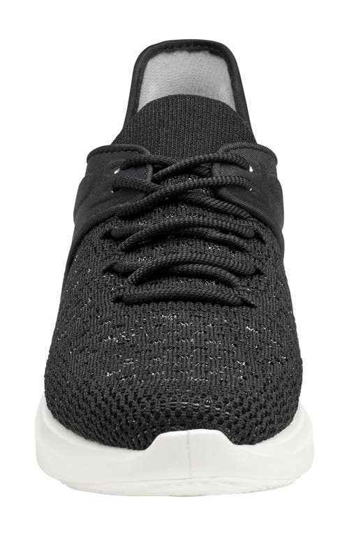 Johnston & Murphy Activate U-throat Knit Sneaker In Black Knit/nylon