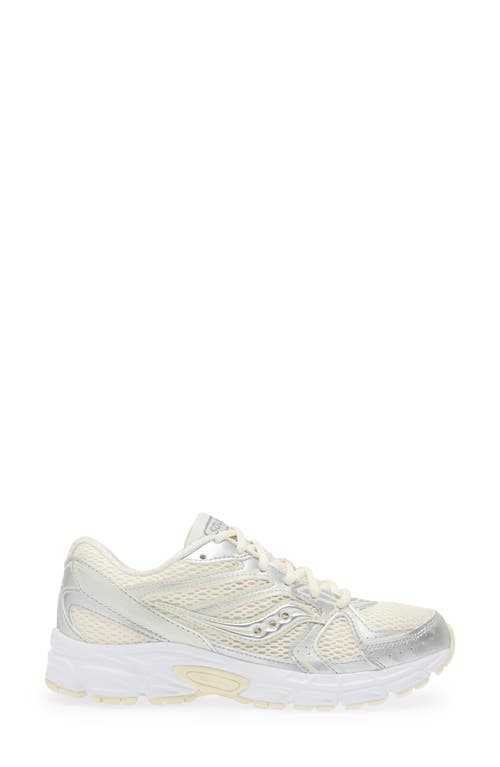 Shop Saucony Ride Millenium Sneaker In Cream/silver