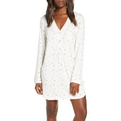 UGG Henning Henley Sleep Shirt, Ivory