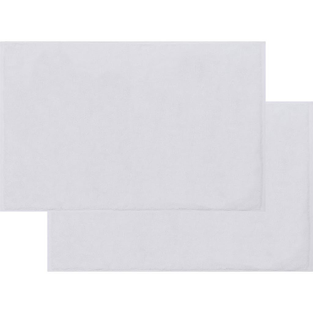 Brooks Brothers Puresoft 2-piece Turkish Cotton Bath Mat Set In White
