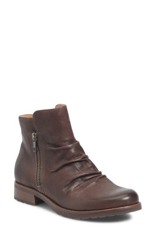 Shop Söfft Beckie Ii Ruched Bootie In Cocoa Brown