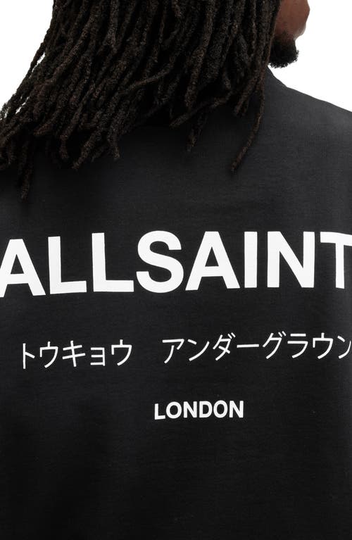 ALLSAINTS ALLSAINTS UNDERGROUND OVERSIZE HALF ZIP PULLOVER