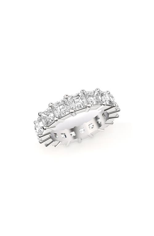 Hautecarat Lab Created Diamond Eternity Ring In White Gold