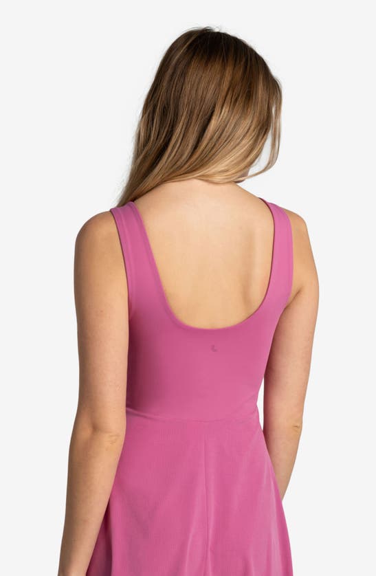 Shop Lole Momentum Tank Dress In Lychee