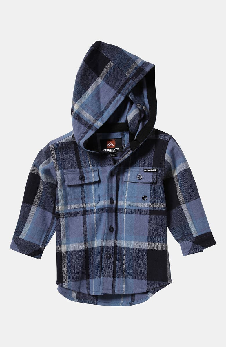Quiksilver 'Four Short' Hooded Flannel Shirt (Infant) | Nordstrom