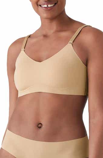 BOSS - Mixed-material triangle bra with branded band
