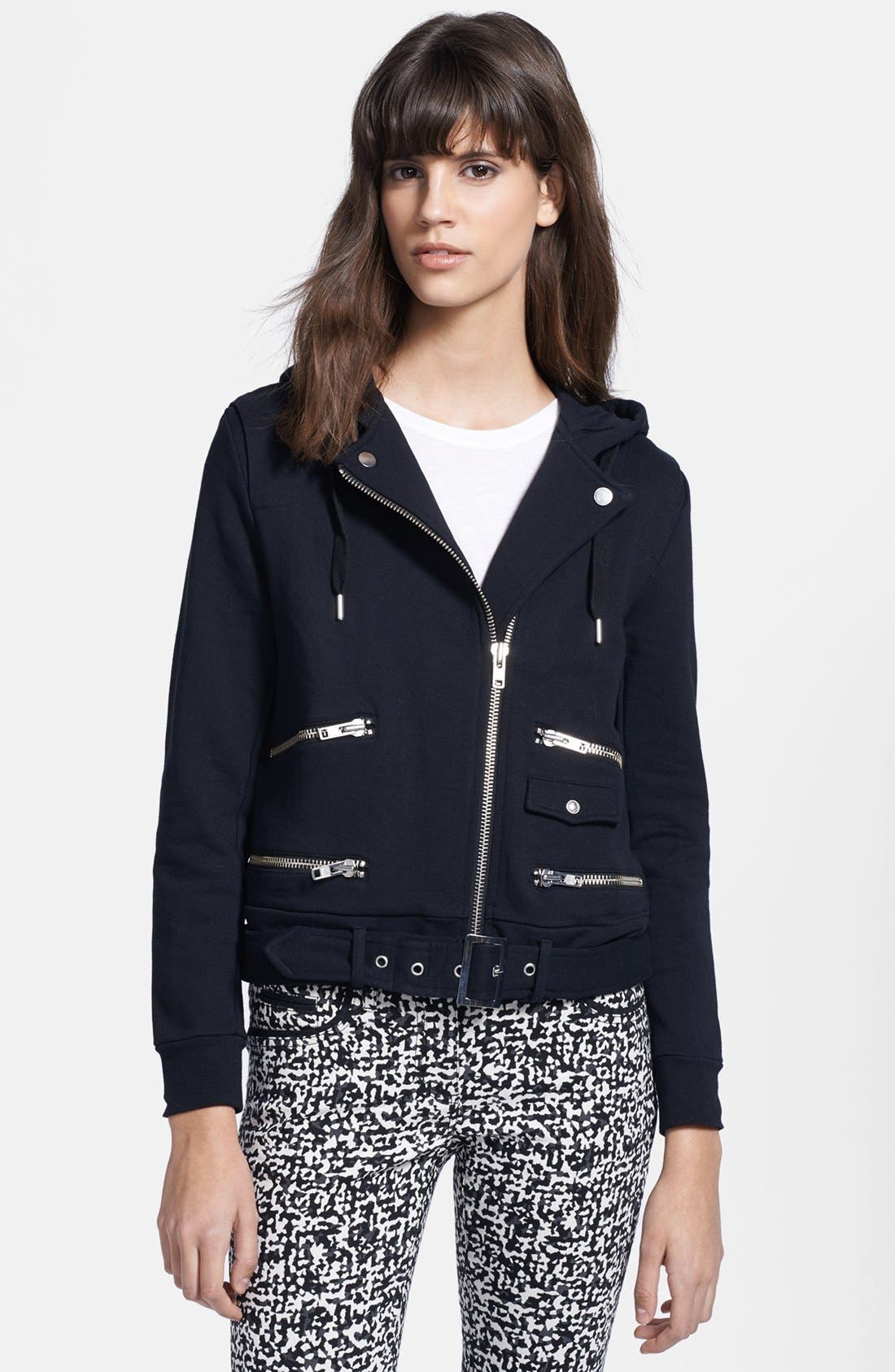 kooples biker hoodie