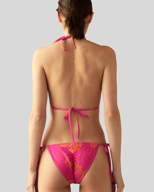Cynthia Rowley Bella Bikini Top In Pink