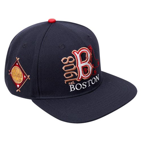Men's Pro Standard Navy Boston Red Sox Cooperstown Collection Years Snapback Hat