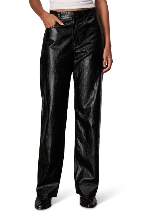 Shop Rag & Bone Shea Foil Faux Leather Pants In Black