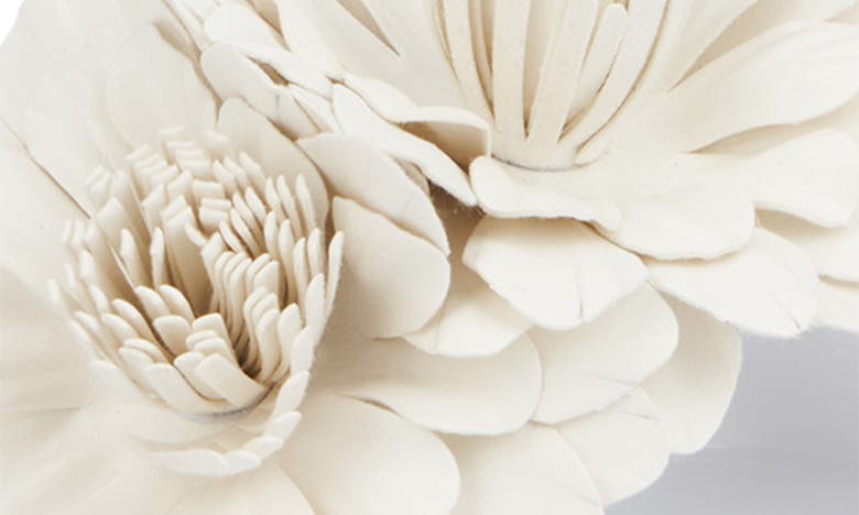 New York And Company Anella 3d Flower Slide Sandal In White