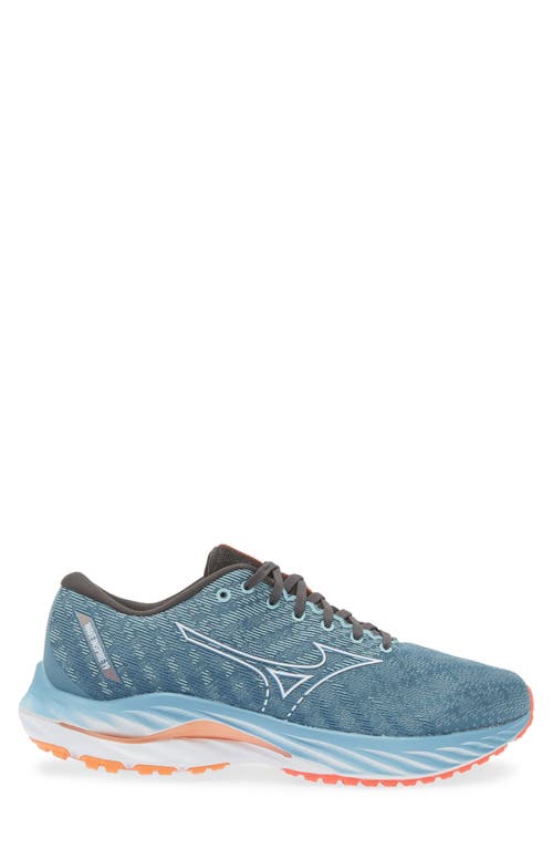 Shop Mizuno Wave Inspire 19 Sneaker In Provincial Blue-white