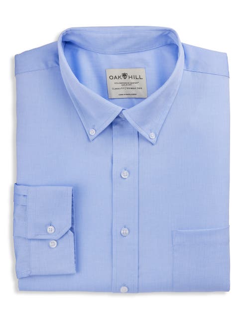 Oak Hill Pinpoint Oxford Dress Shirt In Blue