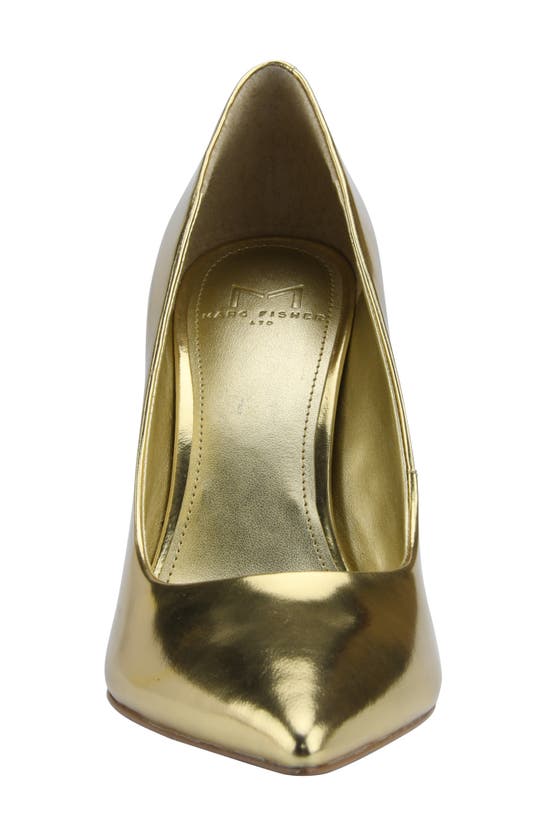Marc Fisher Ltd Sassie Pointed Toe Pump In Gold
