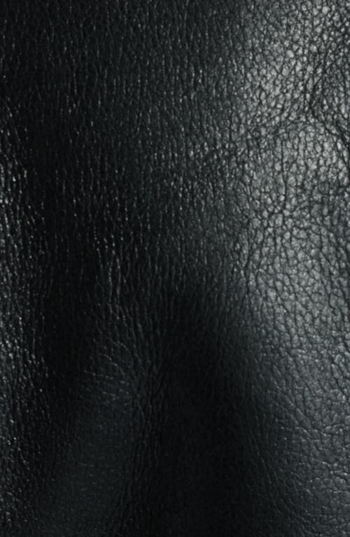 Schott Nyc B-3 Genuine Shearling Lined Leather Bomber Jacket In Ebony