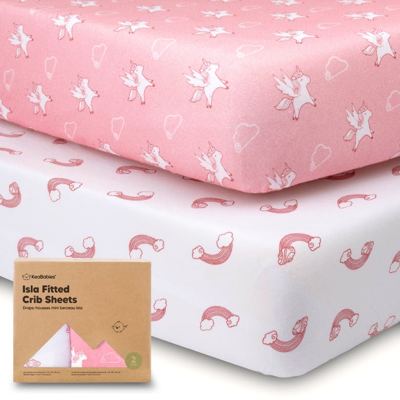 Shop Keababies Isla Fitted Crib Sheets In Dreamland