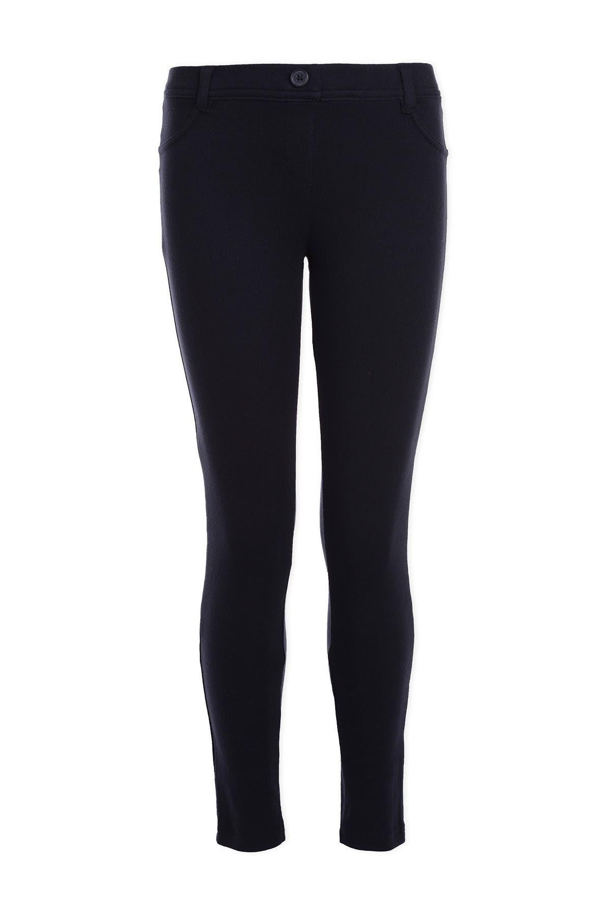 black knit jeggings