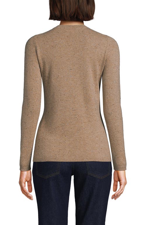 Shop Lands' End Cashmere Sweater In Vicuna Heather Donegal