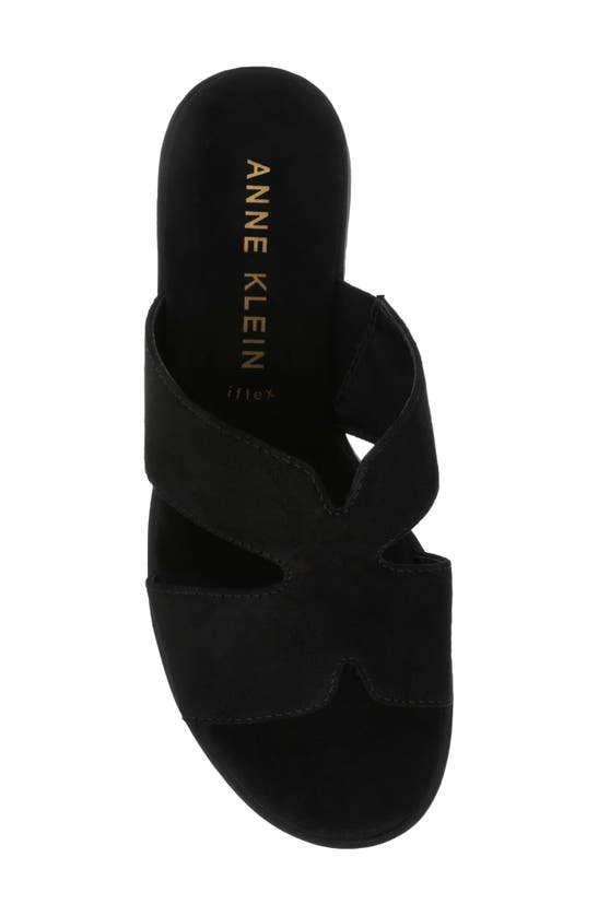 Shop Anne Klein Timmy Slide Sandal In Black
