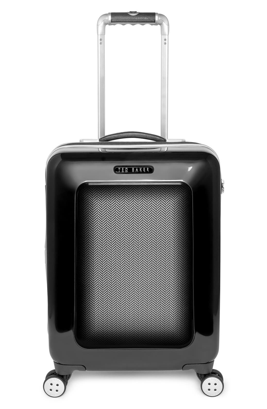 Ted Baker London Small Herringbone Rolling Suitcase (22 Inch) Nordstrom