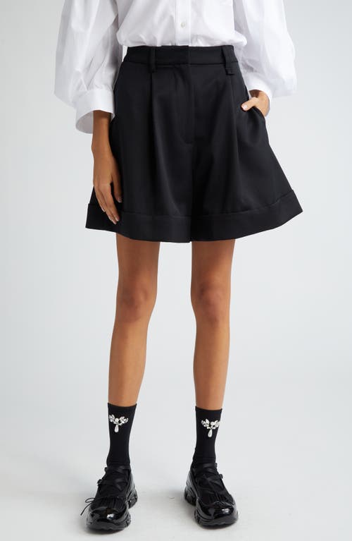 Sculpted Newsboy Shorts in Black