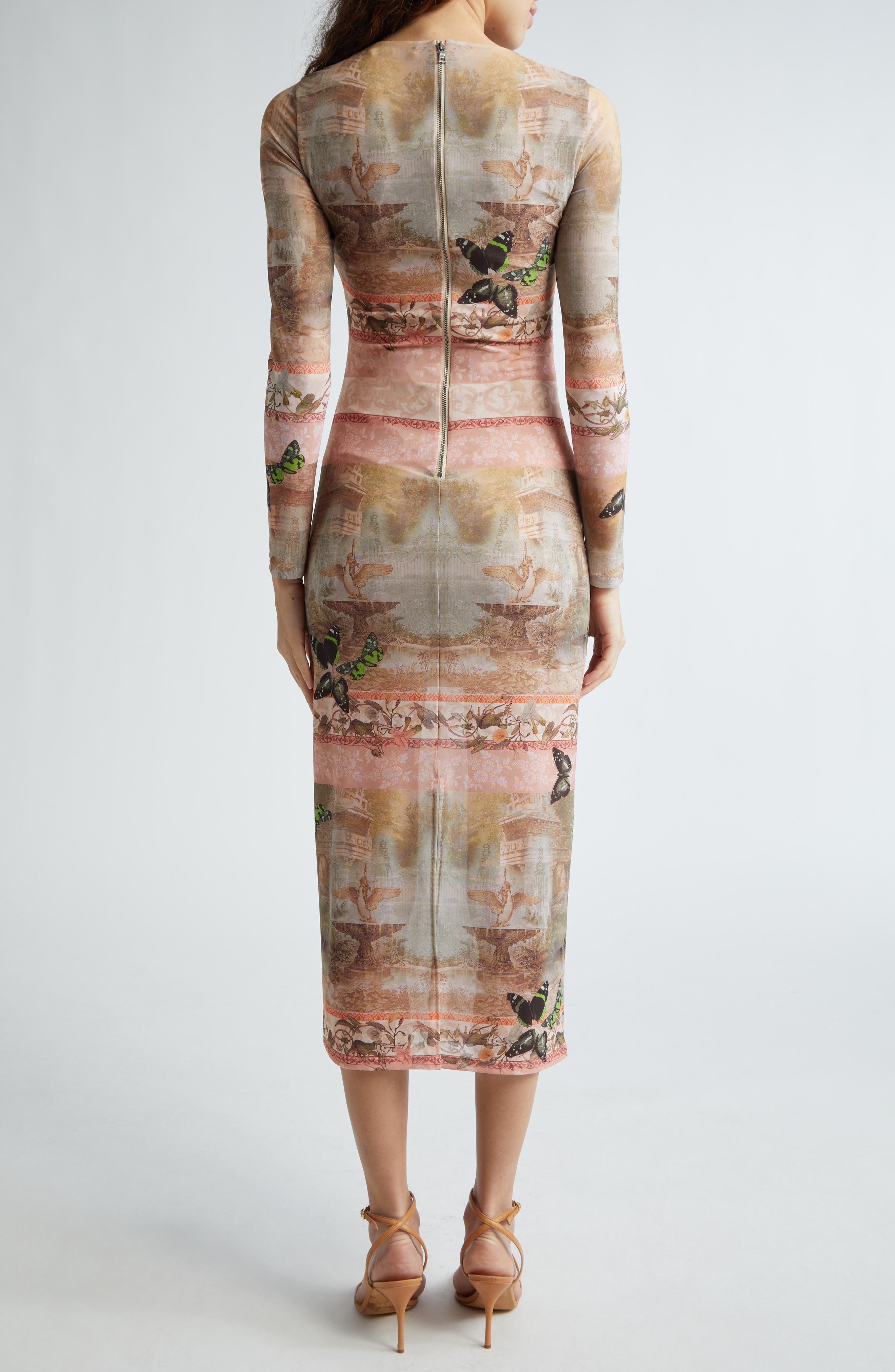 Alice + Olivia Versailles Delora Long-Sleeve Ankle-Length Dress | Smart  Closet