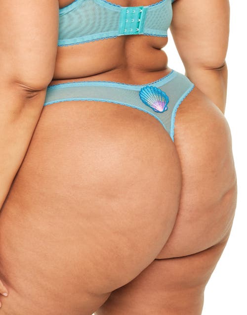 Shop Adore Me Alyshia Thong Panties In Novelty Blue