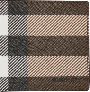 Burberry Check E-Canvas International Bifold Wallet
