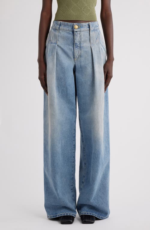 Balmain Straight Jeans In Light Blue