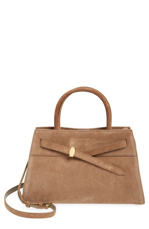 Veronica Beard Brown Dash Bag Leather Satchel In Bark
